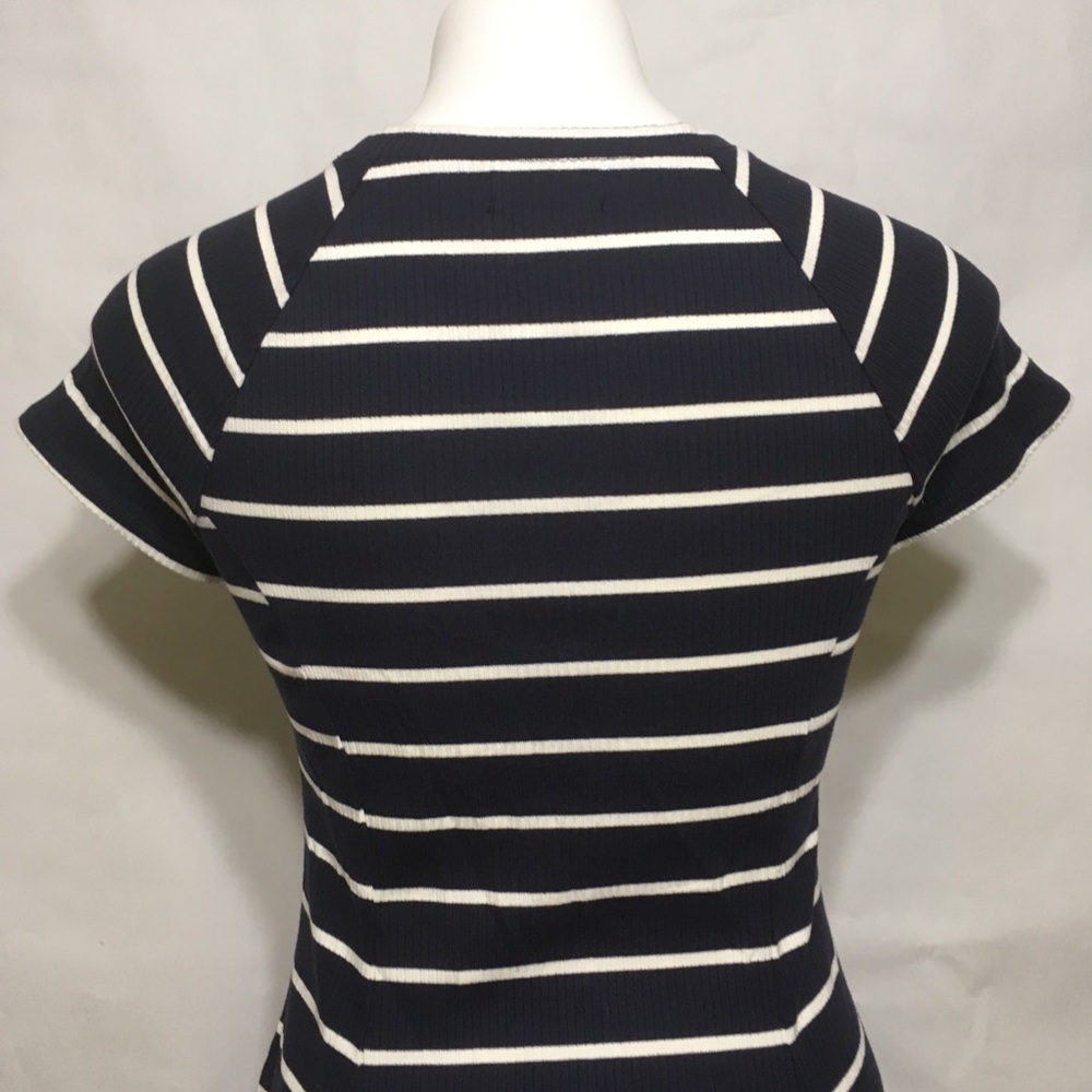 BDG STRIPED RIBBED SHORT SLEEVE DRESS - Picture 11 of 13